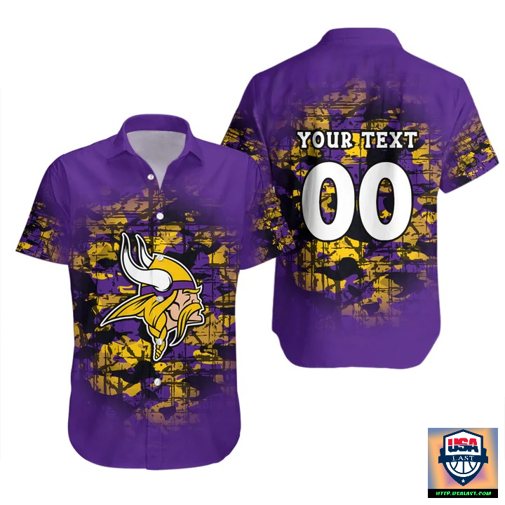 Minnesota Vikings Dassault Falcon 2000 Hawaiian Shirt