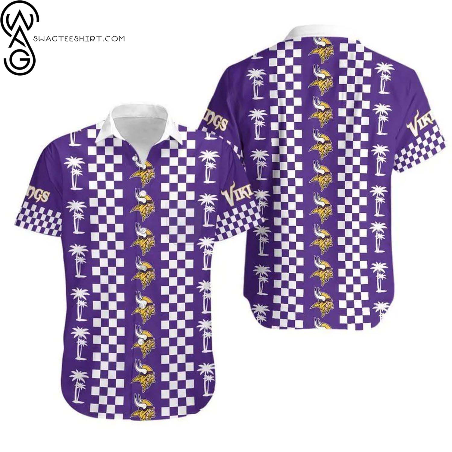 Minnesota Vikings Mystery Skull And Flower Summer Aloha Hawaiian Shirt