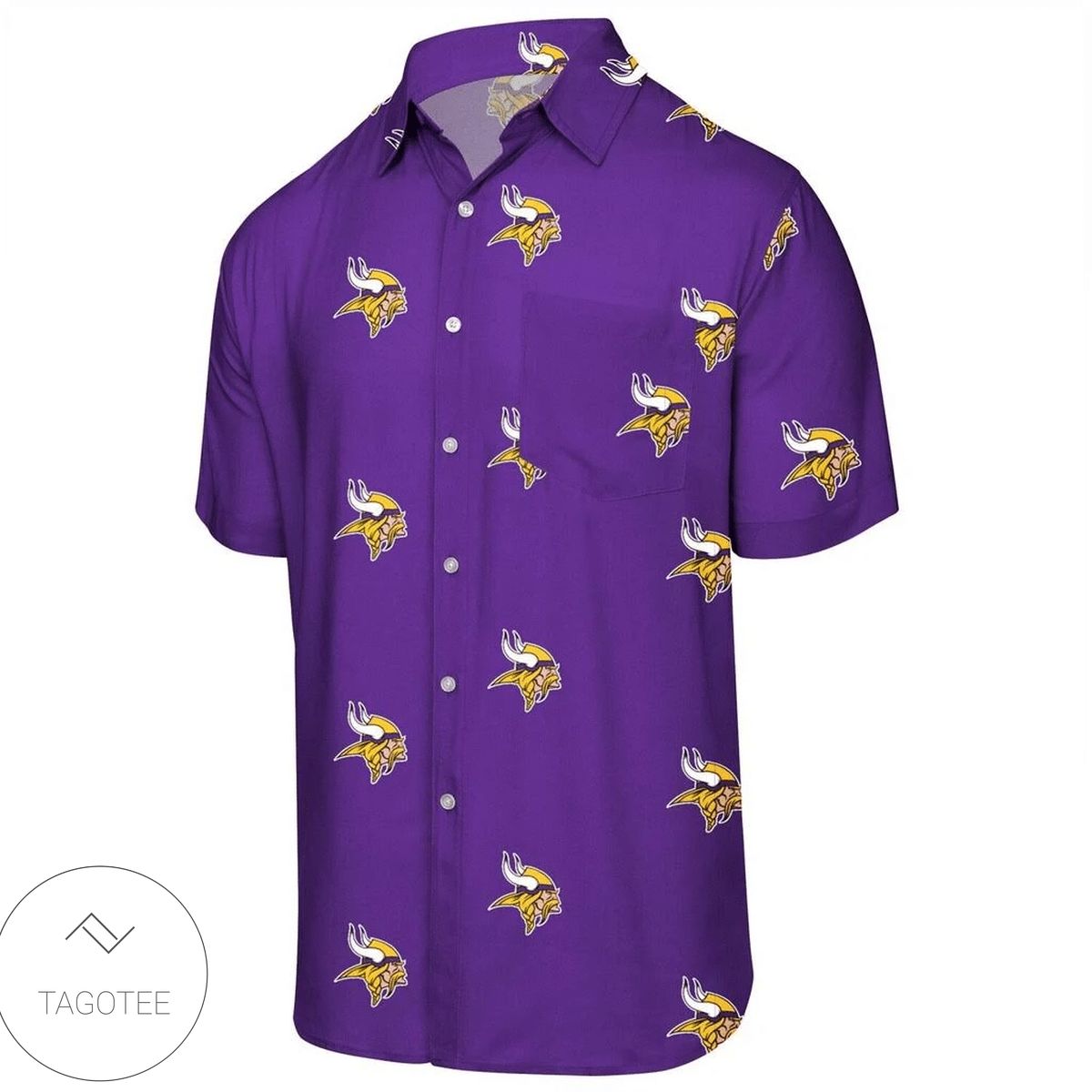 Minnesota Vikings Nfl Men’S Hawaiian Shirt