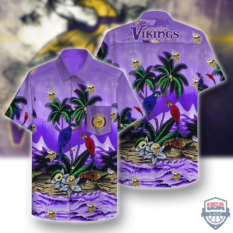 Minnesota Vikings Pirates Aloha Hawaiian Shirt