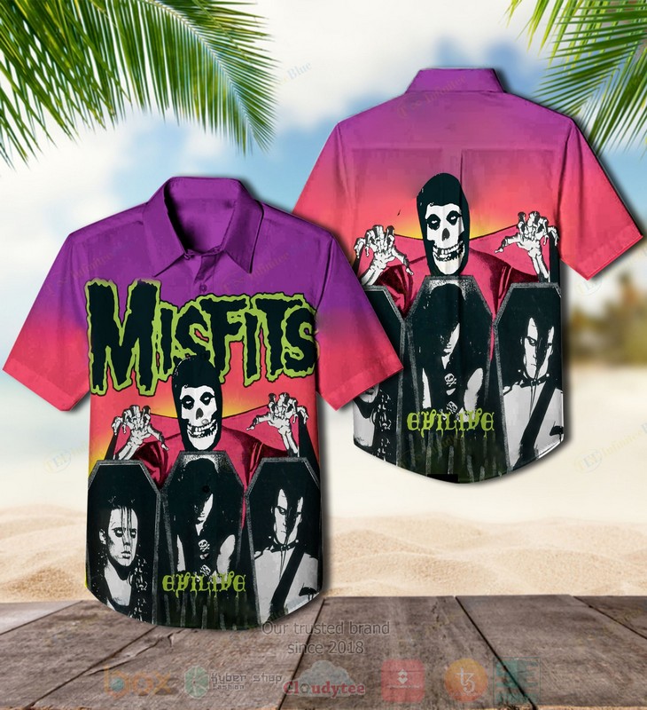 Misfits band American Psycho Hawaiian Shirt