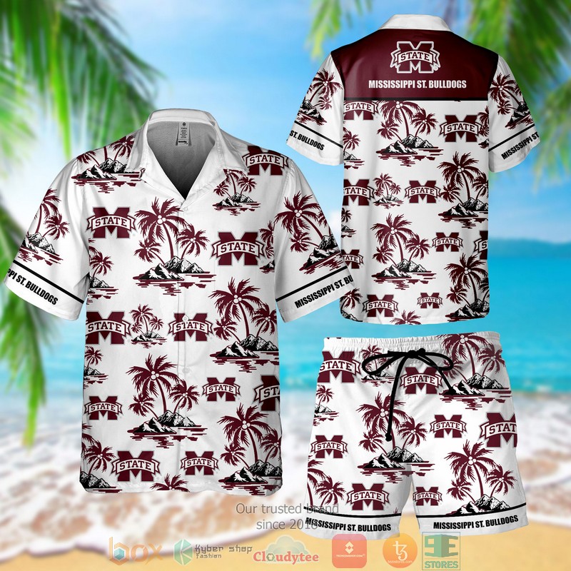 Mississippi St. Bulldogs Hawaiian Shirt, Short