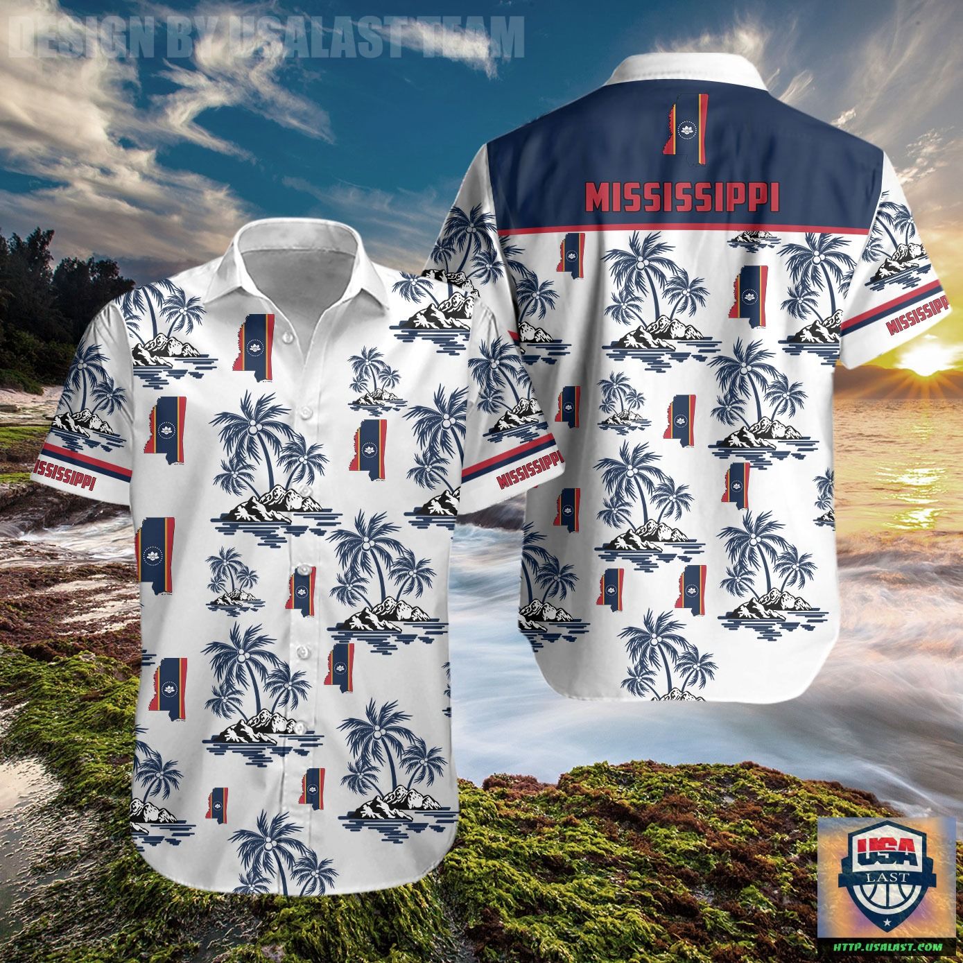 Mississippi State Coconut Hawaiian Shirt