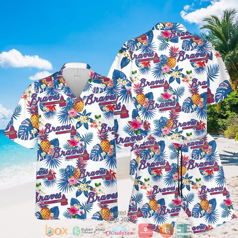 MLB Cleveland Indians Pineapple Hawaian Summer Outfit