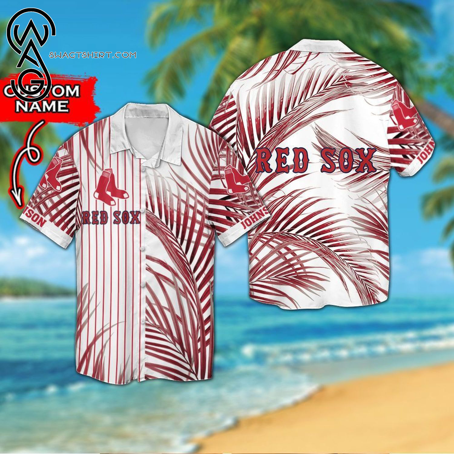 MLB Boston Red Sox Baseball Team Hawaiian Shirt