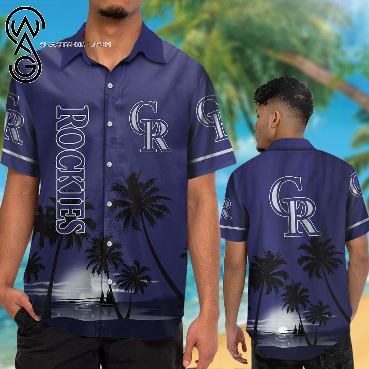 MLB Colorado Rockies Summer Vacation Hawaiian Shirt