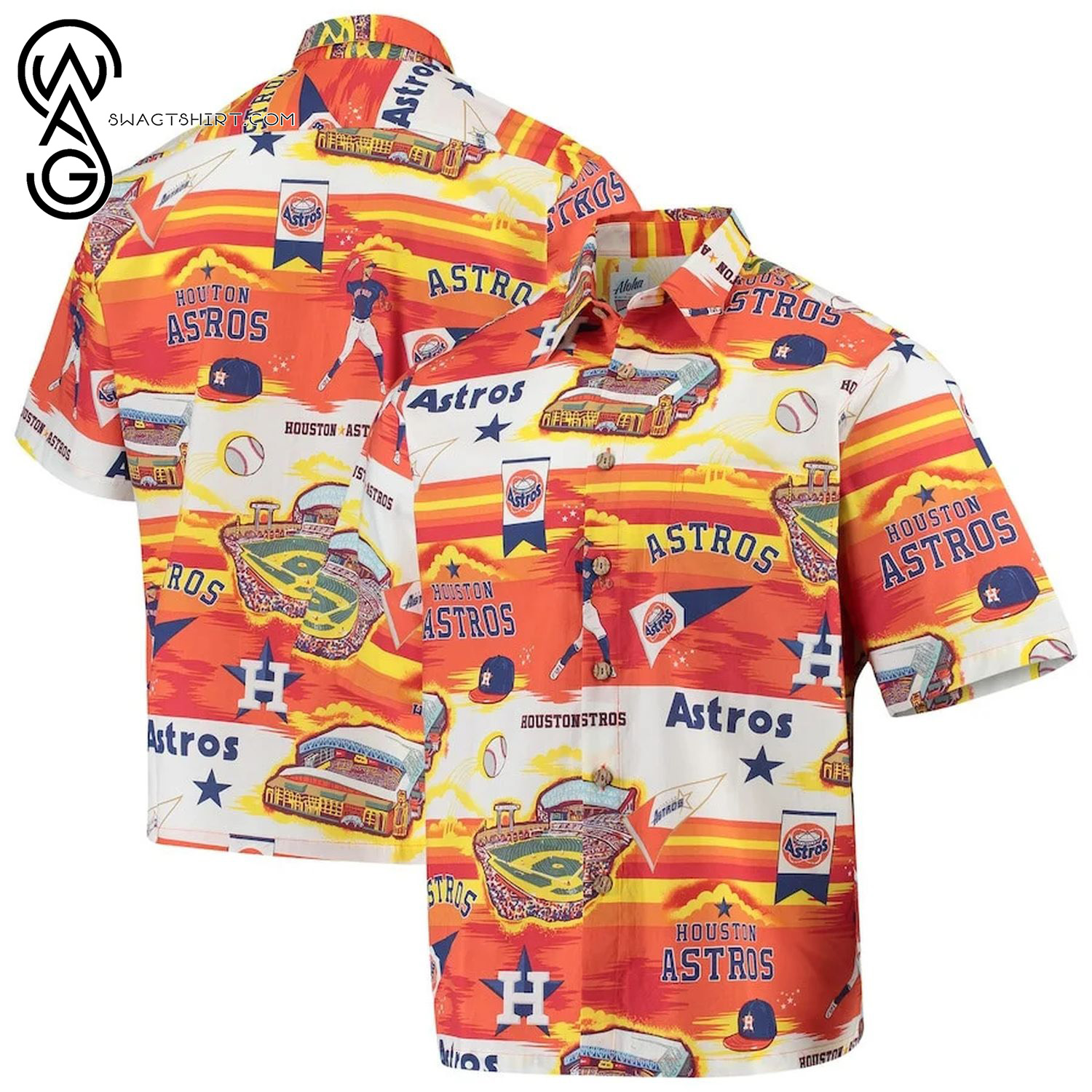 MLB Houston Astros Full Print Aloha Hawaiian Shirt