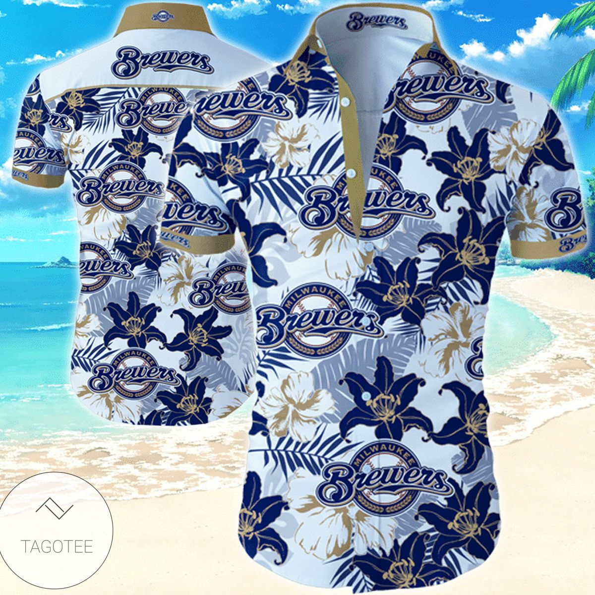 Mlb Milwaukee Brewers Authentic Hawaiian Shirt 2022