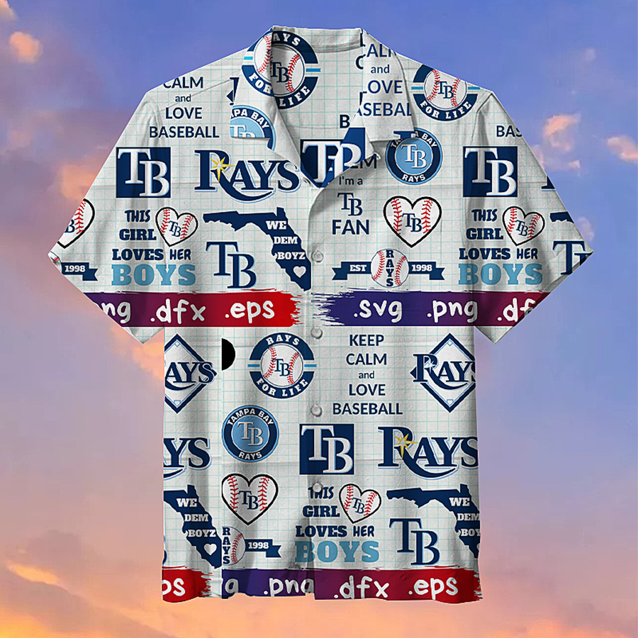 Mlb Tampa Bay Rays- Hawaiian Shirt 3D All Over Print Men Women Unisex Model 8