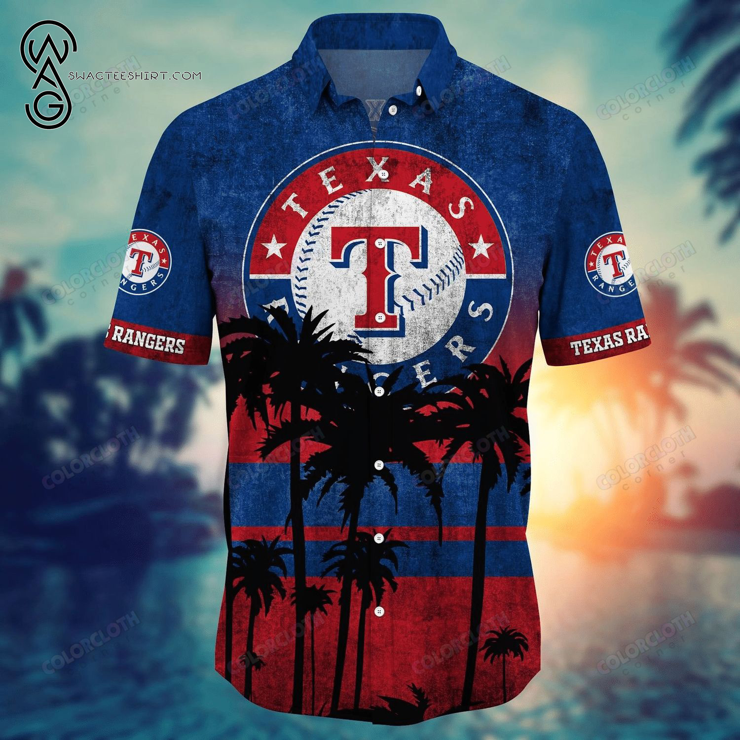 MLB Texas Rangers Sports Team Tropical Summer Hawaiian Shirt