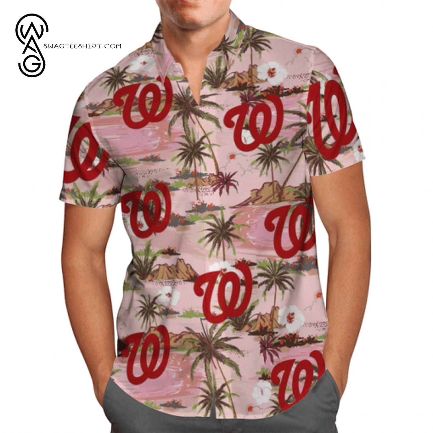 MLB Washington Nationals Sports Summer Hawaiian Shirt