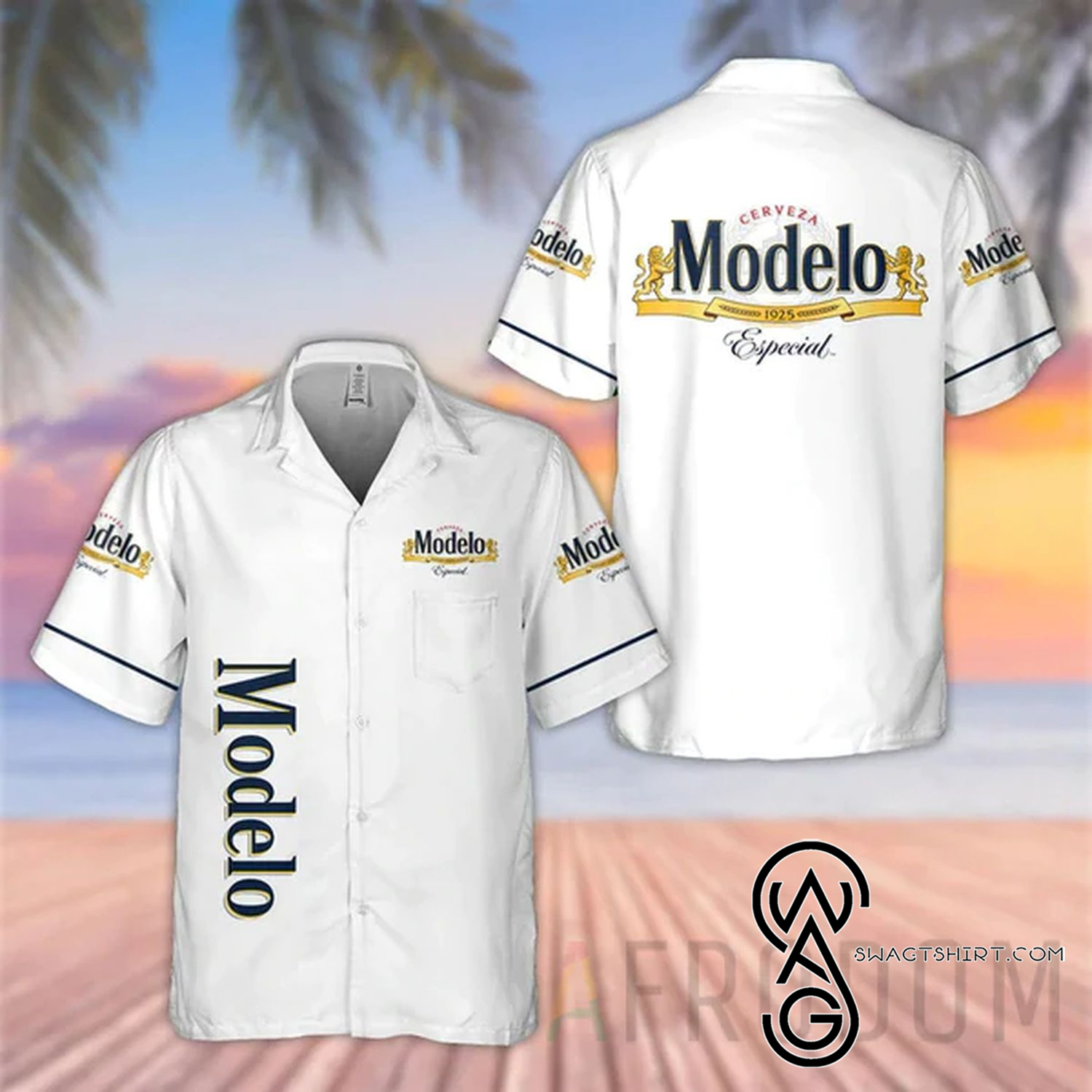 Modelo Especial Beer Summer Vibes Hawaiian Shirt