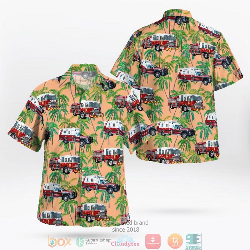 Moffett Field California NASA Ames Fire And Emergency Services Hawaiian Shirt