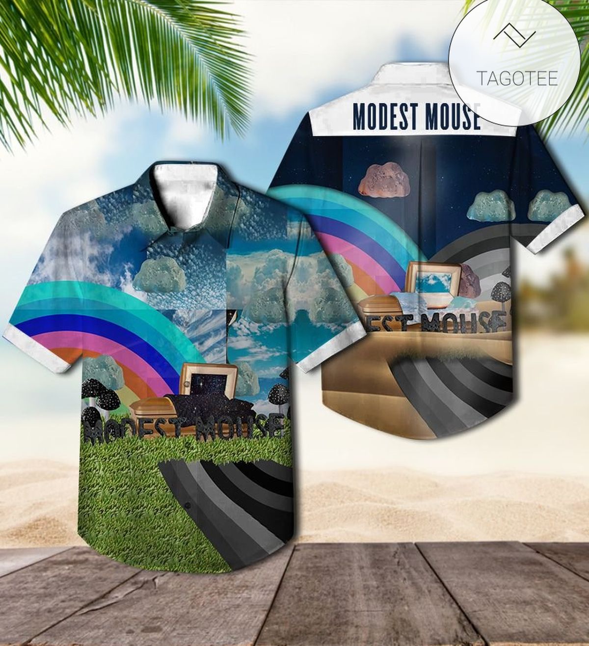 Modest Mouse Good News For People Who Love Bad News Album Cover Hawaiian Shirt