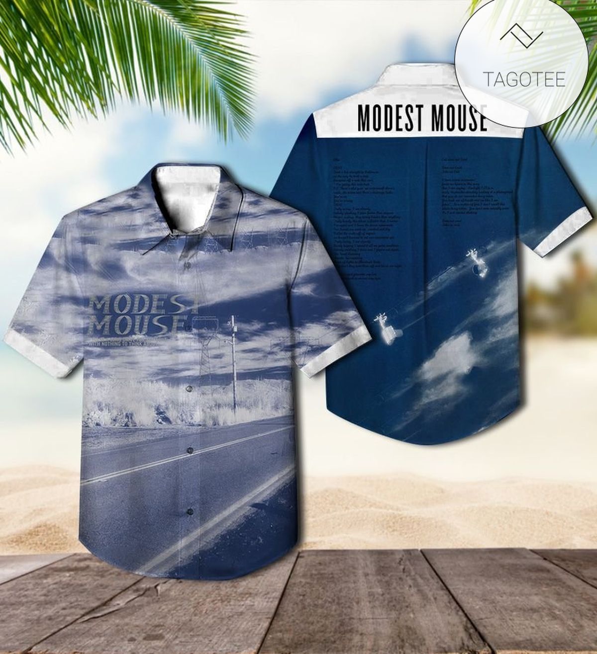 Modest Mouse We Were Dead Before The Ship Even Sank Album Cover Hawaiian Shirt