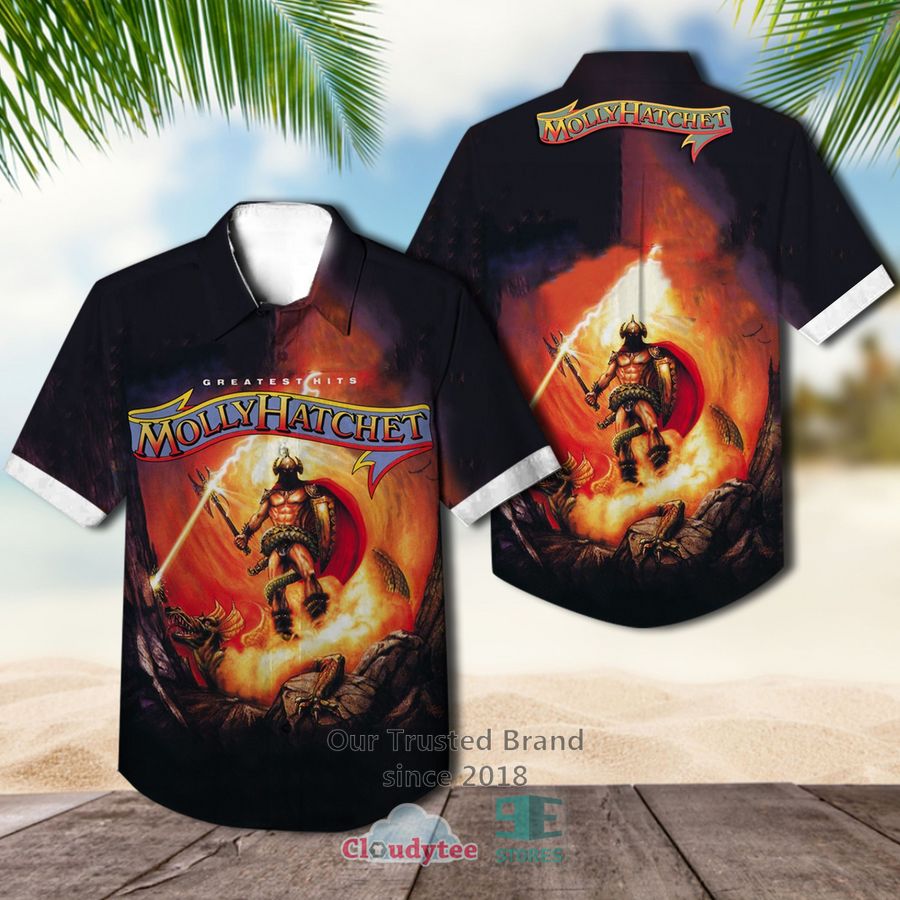 Molly Hatchet The Deed Is Done Hawaiian Casual Shirt