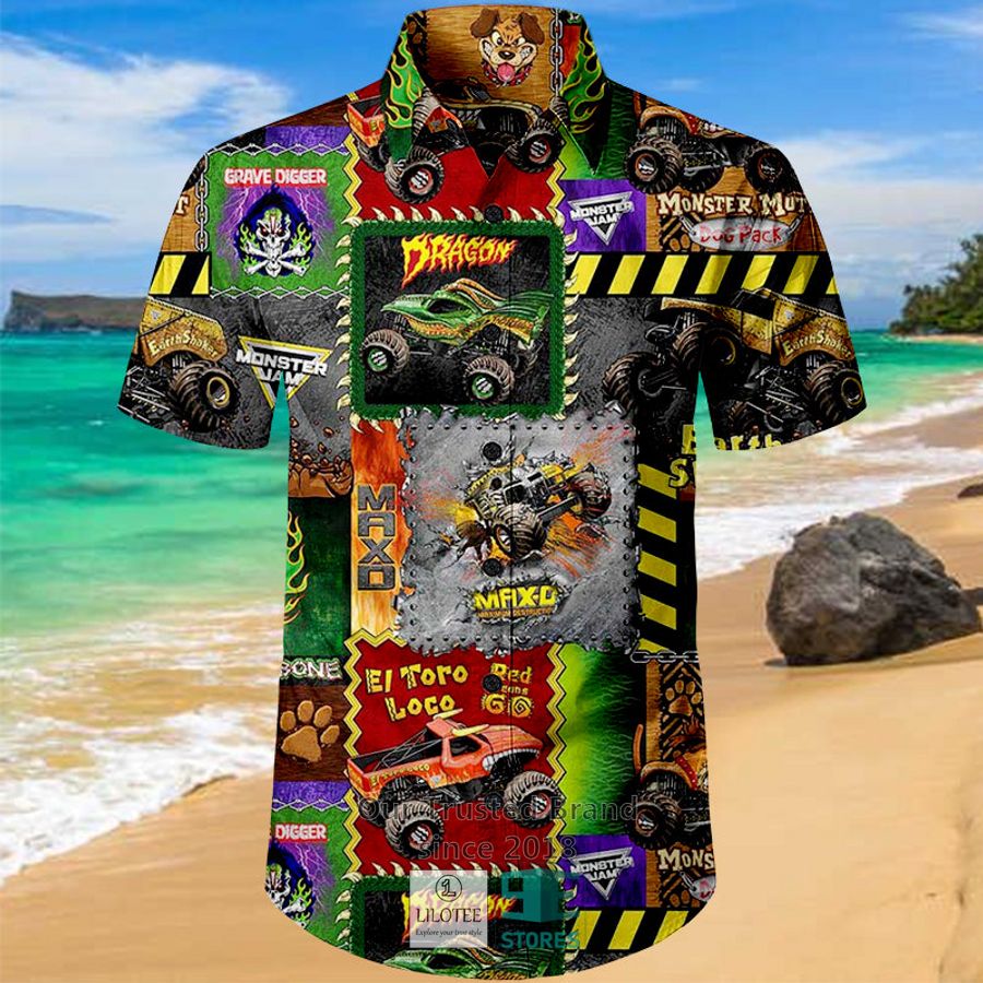 Monster Jam, Monster Truck Casual Hawaiian Shirt