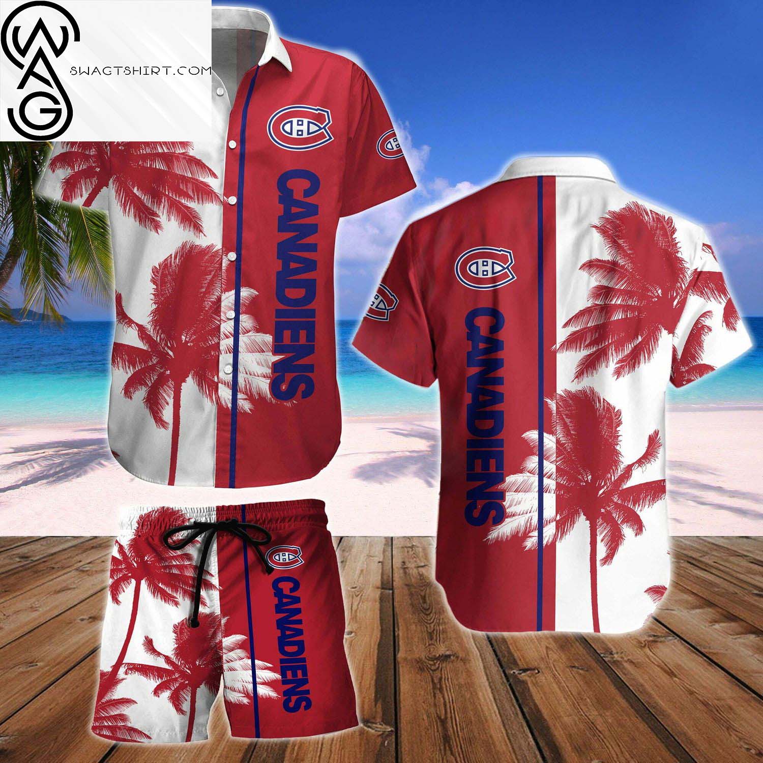 Montpellier Herault Sport Club All Over Print Hawaiian Shirt