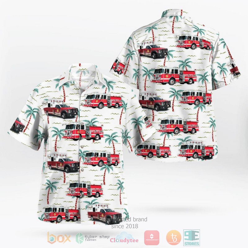 Morgan City Fire Department Hawaiian Shirt