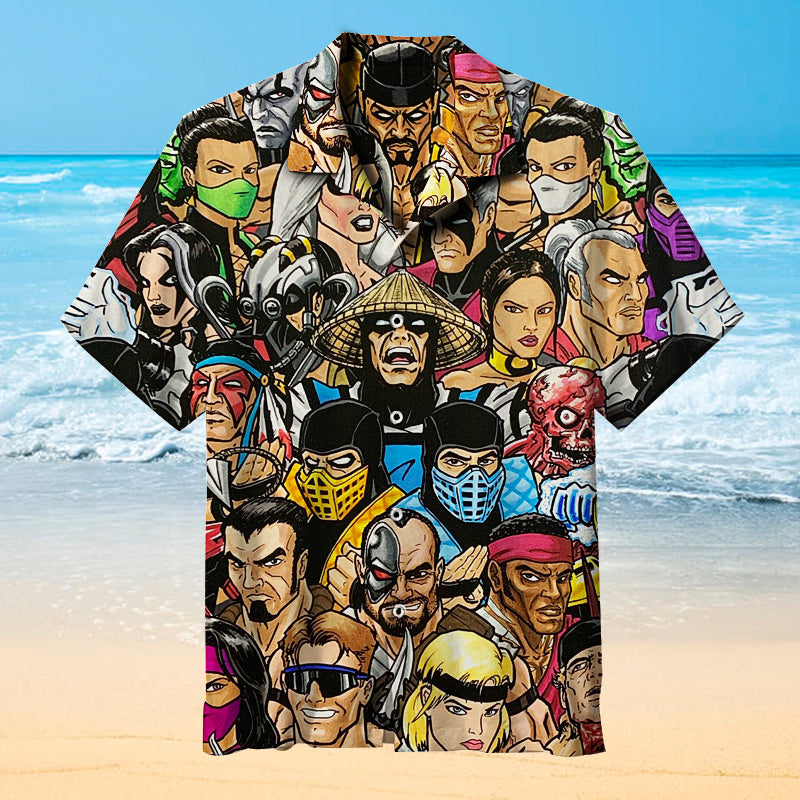 MTV Logo Collage Hawaiian Shirt