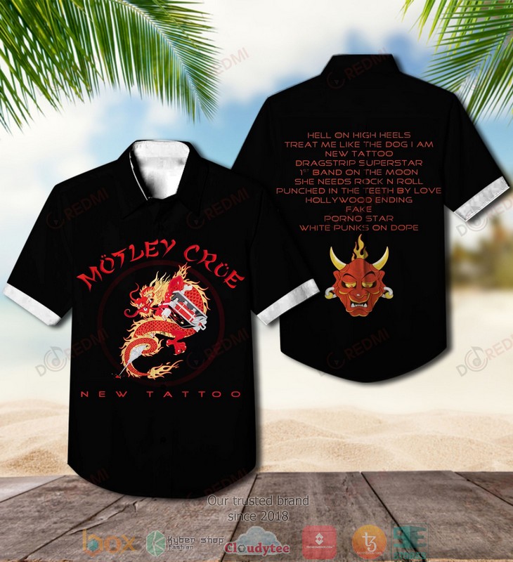 Motley Crue Greatest Hits Hawaiian Shirt