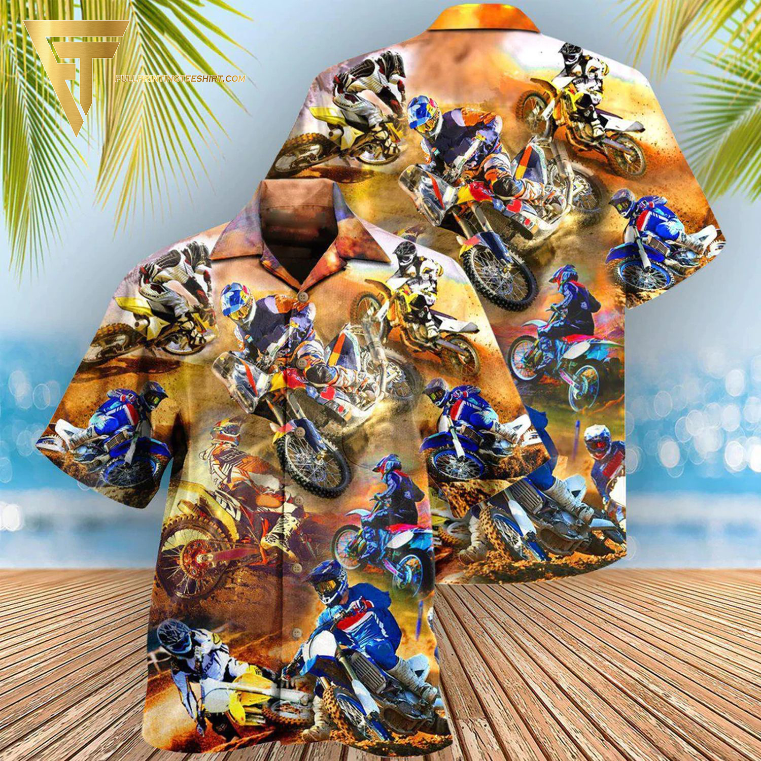 Mountain Dew Palm Tree All Over Print Summer Vacation Hawaiian Shirt