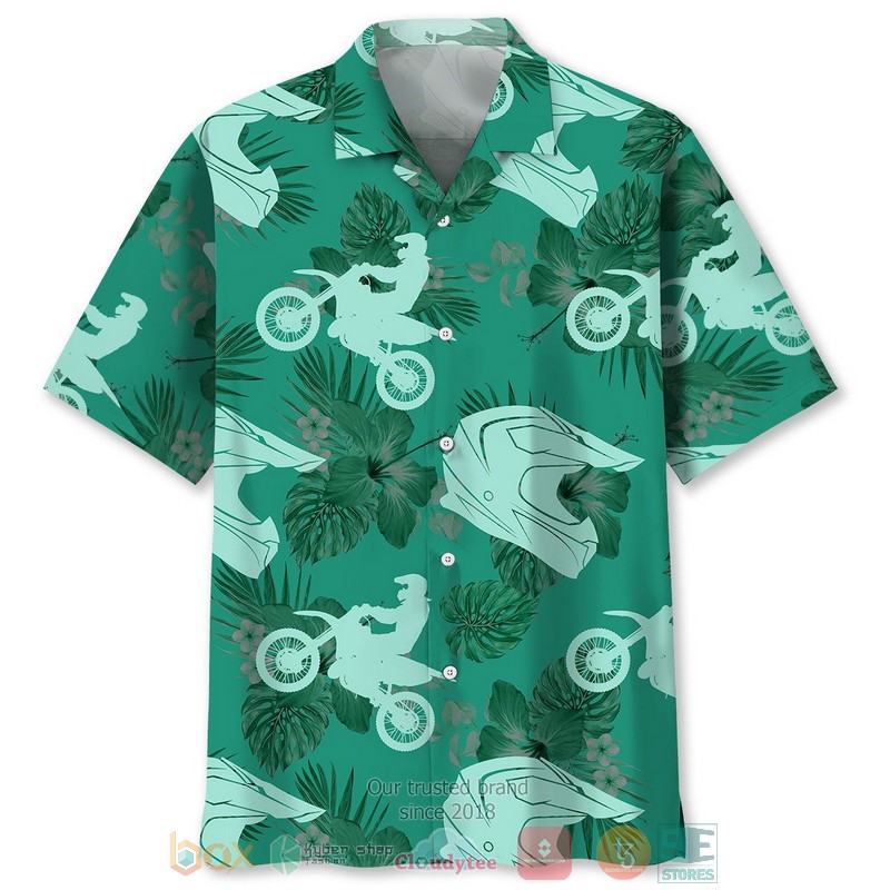 Motocross Tropical Pattern F Hawaiian Shirt