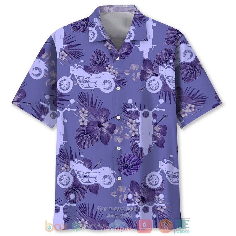 Motorcycle rubber duckie Hawaiian Shirt