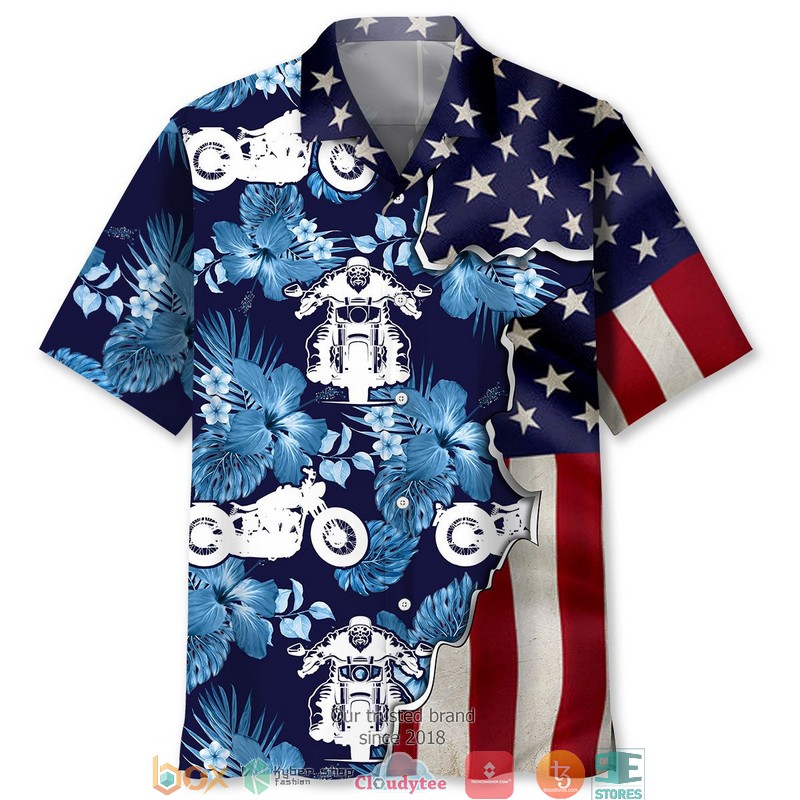 Motorcycle rubber duckie Hawaiian Shirt