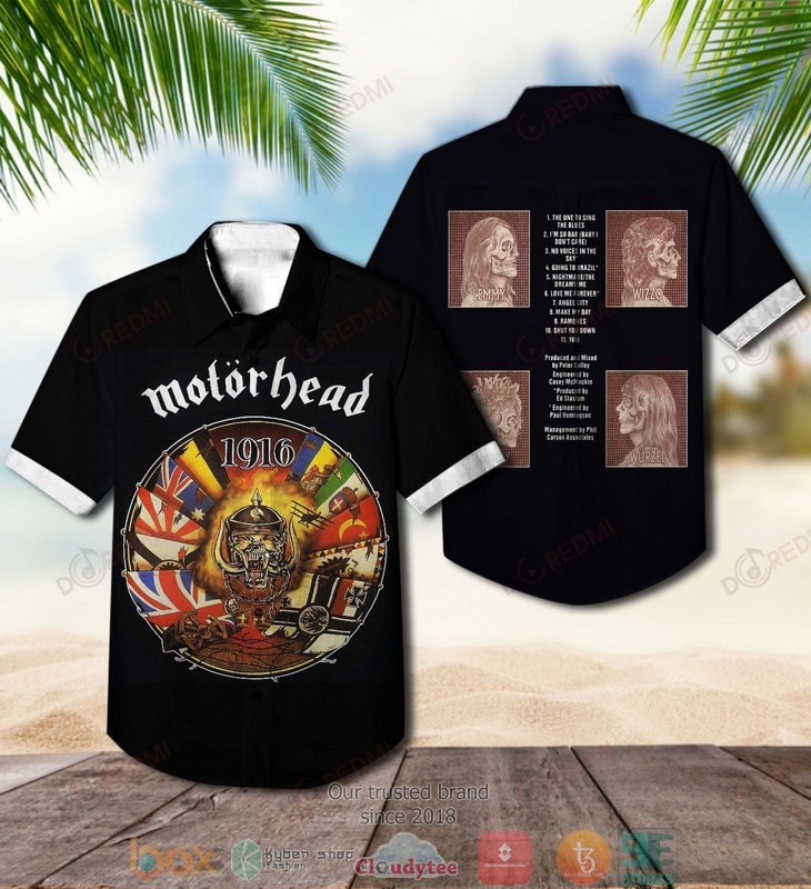 Motorhead Ace of Spades Short Sleeve Hawaiian Shirt