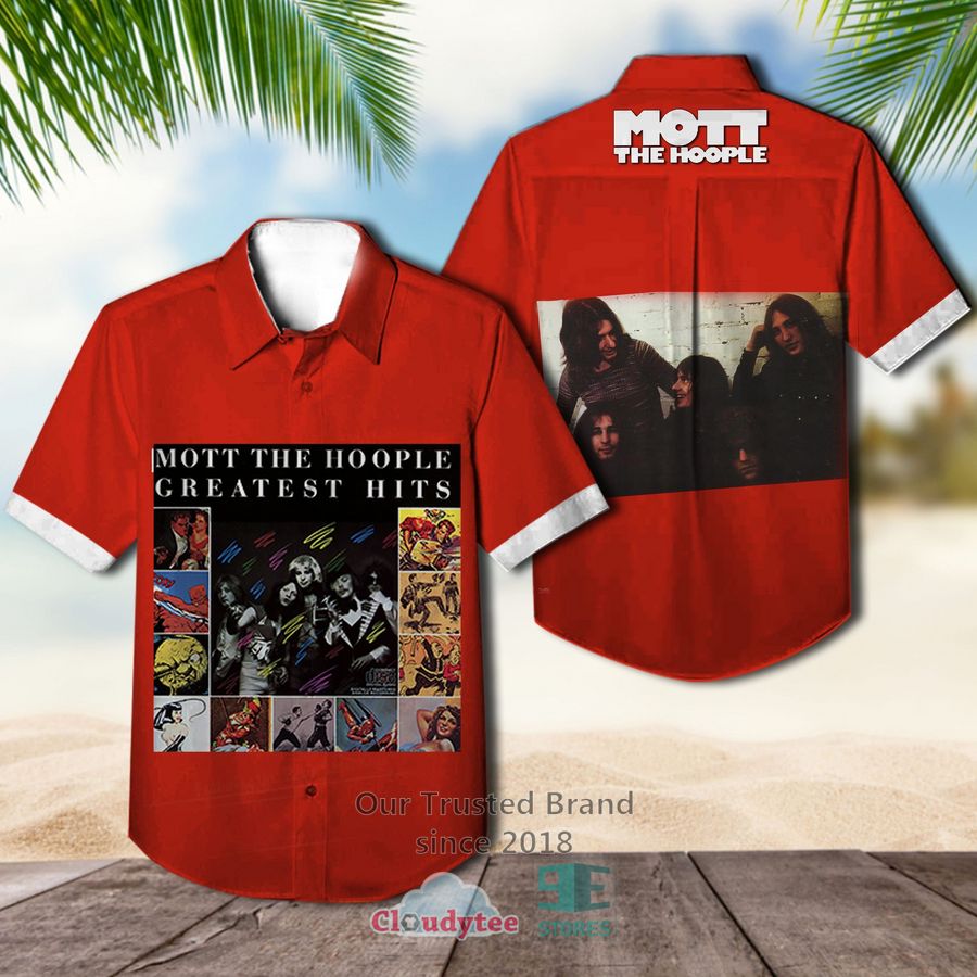 Mott The Hoople Band Brain Capers Album Hawaiian Shirt