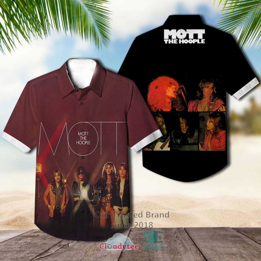 Mott The Hoople Band Greatest Hits Album Hawaiian Shirt