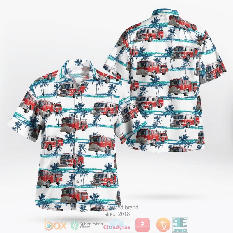 Mount Vernon Fire Truck New York Hawaiian Shirt