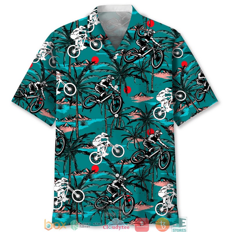 Mountain Bike Usa Nature Hawaiian Shirt