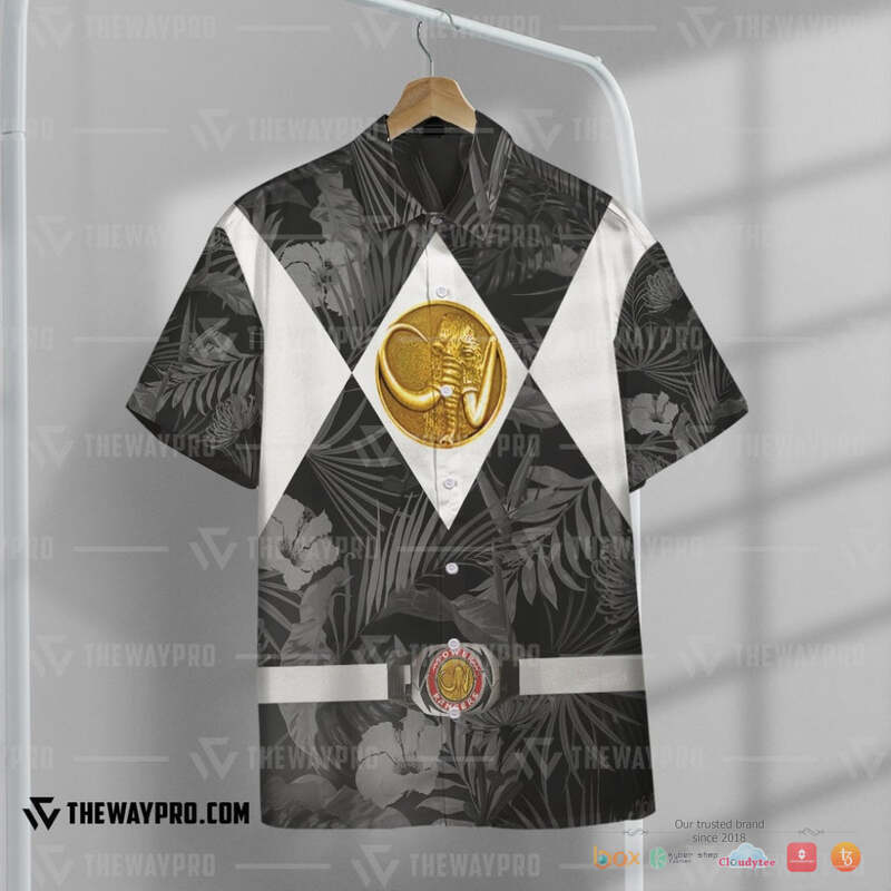 Movie Mighty Morphin White Power Rangers Tropical Hawaiian shirt