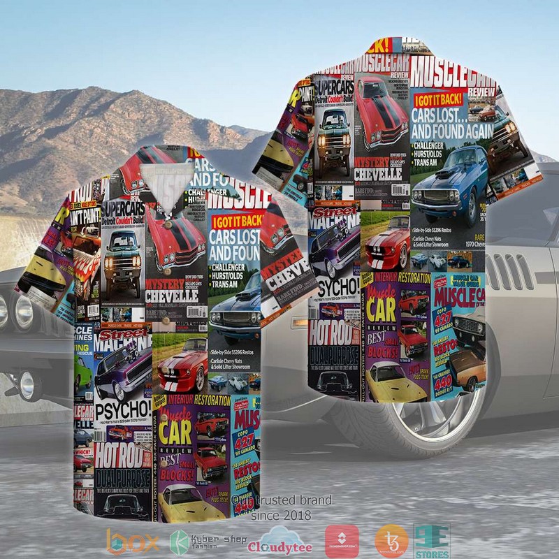 Muscle Car Hawaiian Shirt