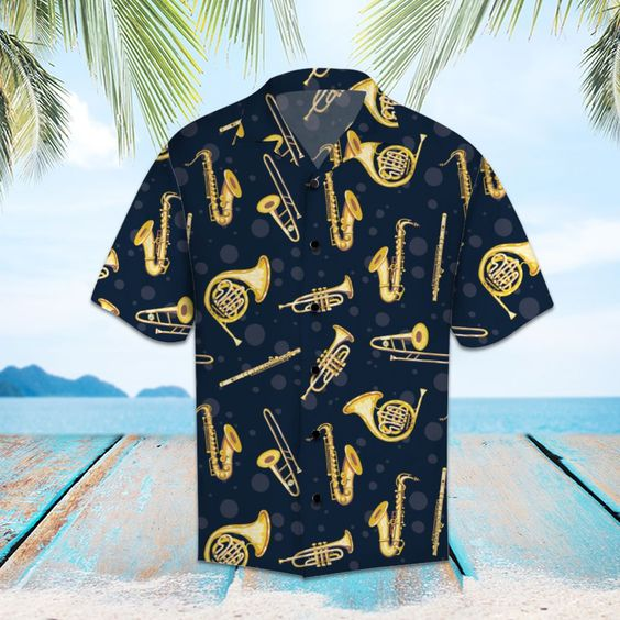 Mustang Logo Hawaiian Shirt