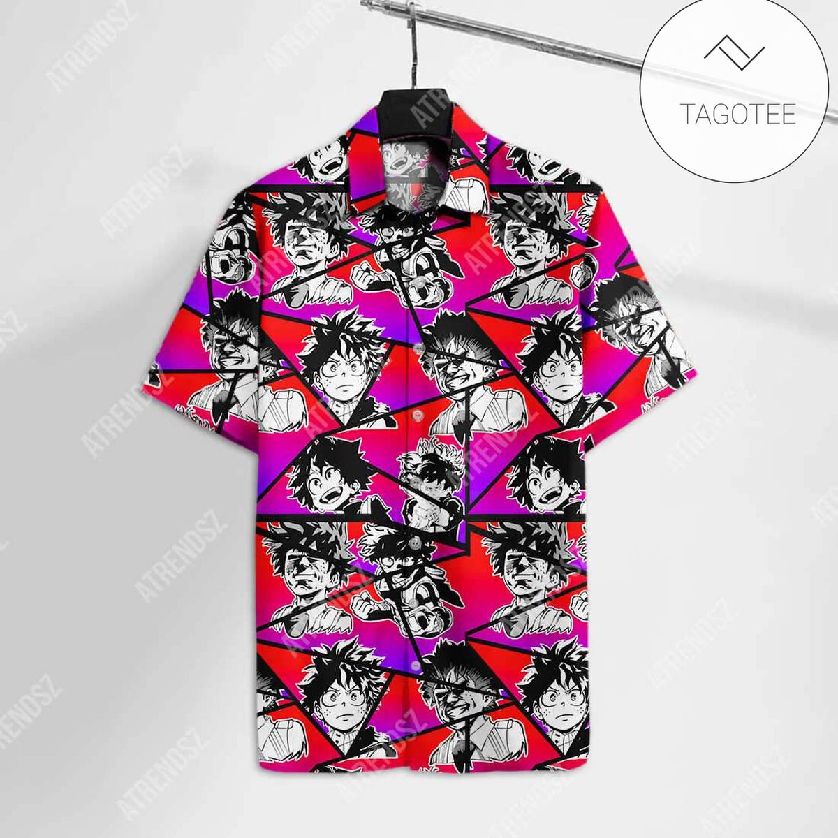 My Hero Academia Hawaiian Shirt Character Tropical My Hero Academia Logo Hawaii Aloha Shirt