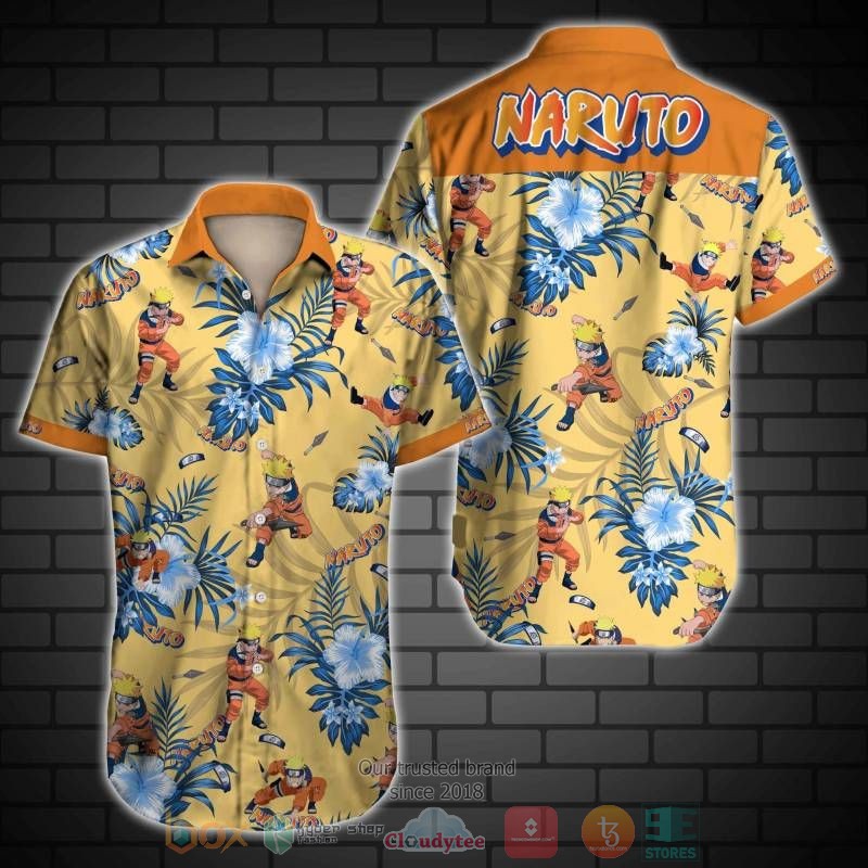 Naruto Shippuden Akatsuki Colorful Pattern Hawaiian shirt