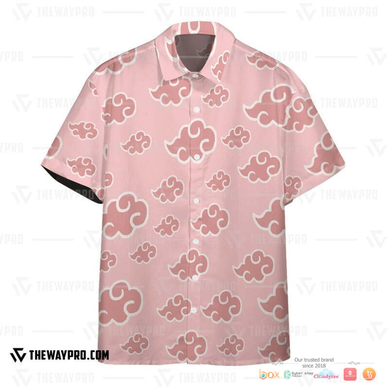 Naruto Akatsuki Button Down Hawaiian Shirt