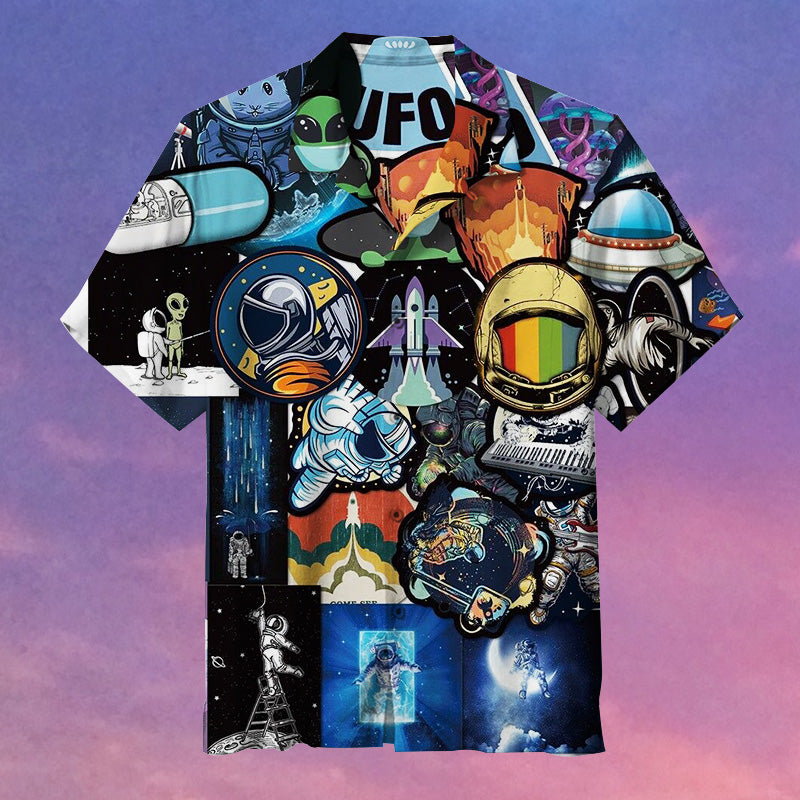 NASA Space Science Mars’ Moon Hawaiian Shirt