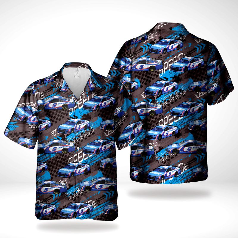 NASCAR Racing Cars No 9 Chevrolet Camaro ZL1 1LE Hawaiian Shirt