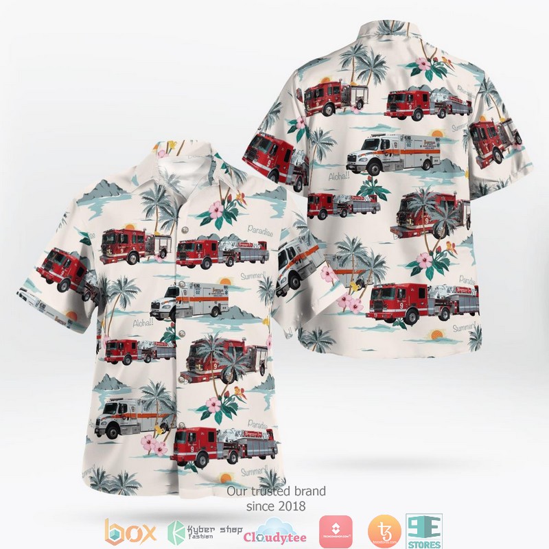 Nashville Fire Department Tennessee Hawaiian Shirt