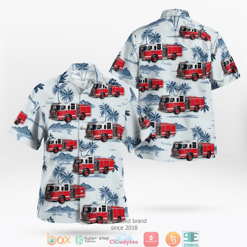 Nassau County New York Wantagh Fire Department 3D Hawaii Shirt