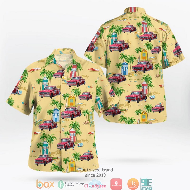 Nassau County Police Car New York Hawaiian Shirt