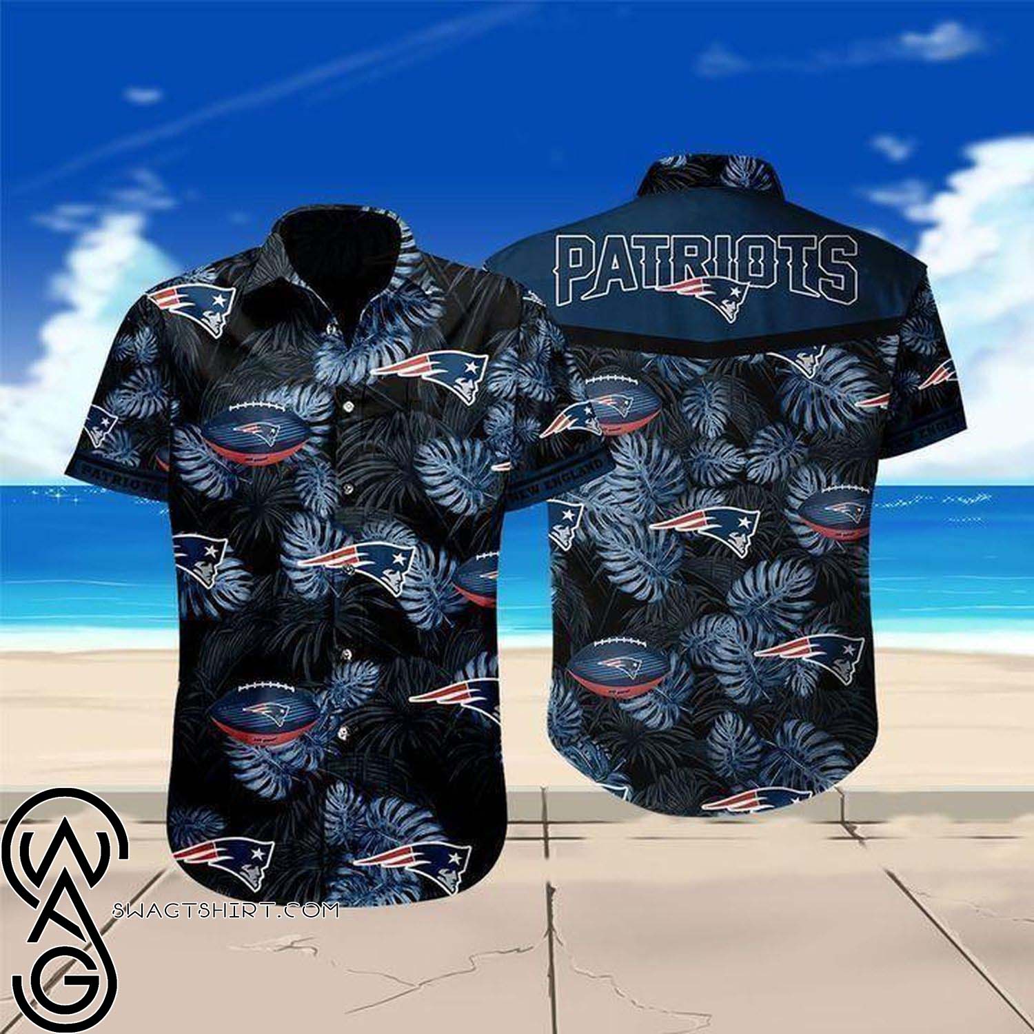 National Football League New England Patriots Full Printing Hawaiian Shirt