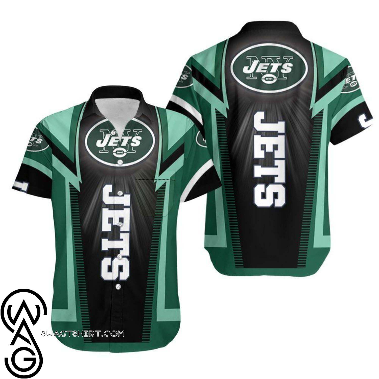 National Football League New York Jets Full Printing Hawaiian Shirt