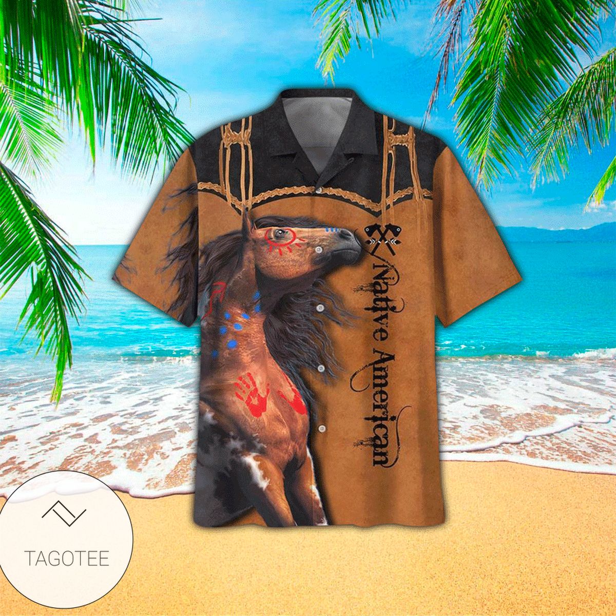 Native American Pattern Hawaii Shirt