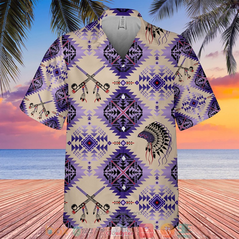 Native american geometric triangle pattern Hawaiian Shirt