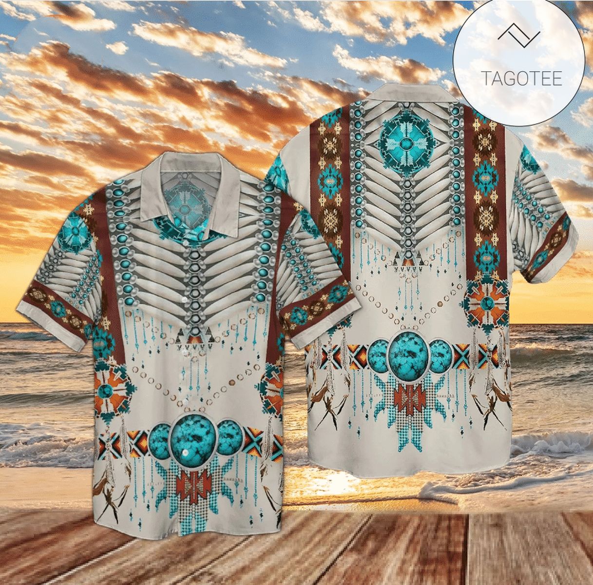 Native American Horse Hawaiian Shirt